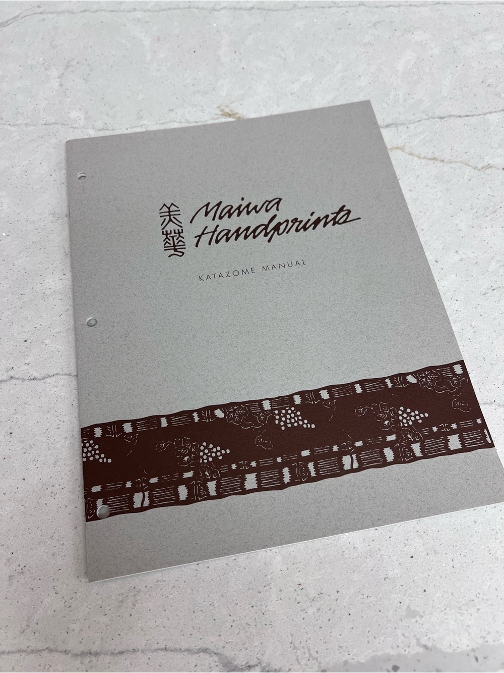 Vintage, 1993 Maiwa Handprints Katazome Manual book. Japan. Japanese. Norizome.